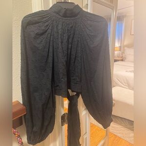 Acler black top open back US sz 6